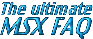 The Ultimate MSX FAQ